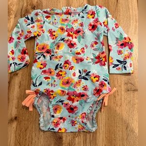 EUC ruffle butts one piece swim